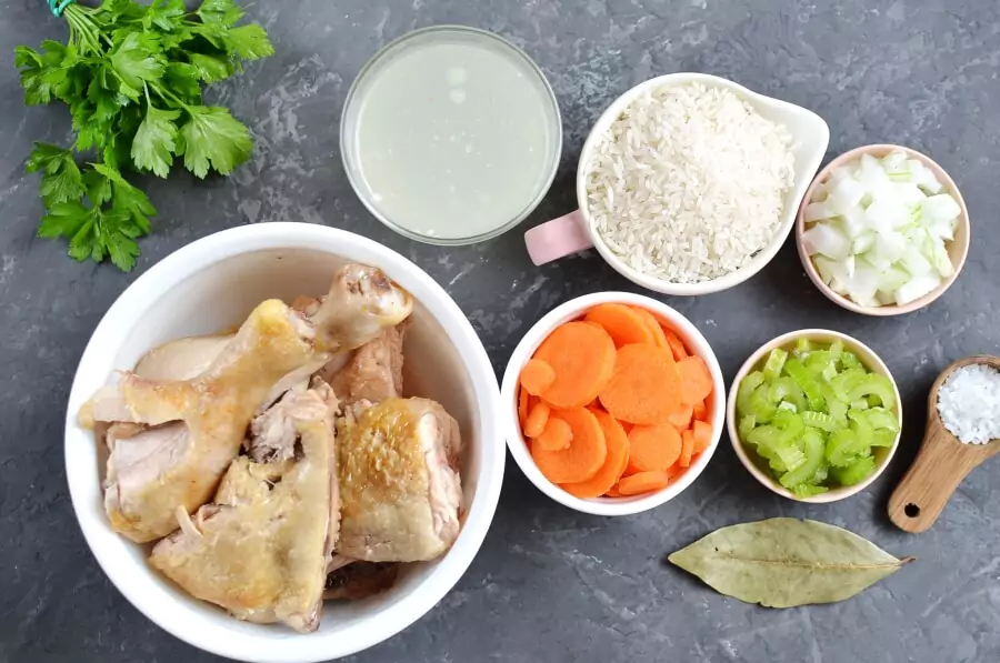 Ingredients for Simple Chicken Soup