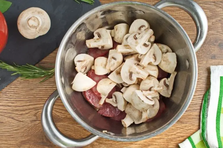 Step 2 - Smoked Sausage & Mushroom Pasta Marinara