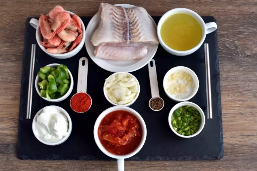 Ingredients for Spicy Fish Soup