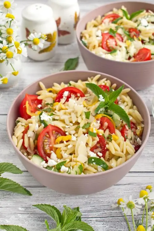 Summer Orzo with Mint