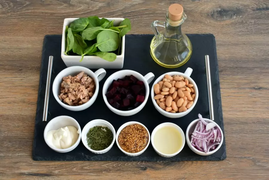 Ingredients for Tuna, White Bean and Dill Salad