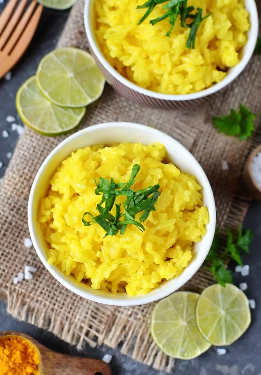 Vegan Turmeric Coconut Basmati Rice