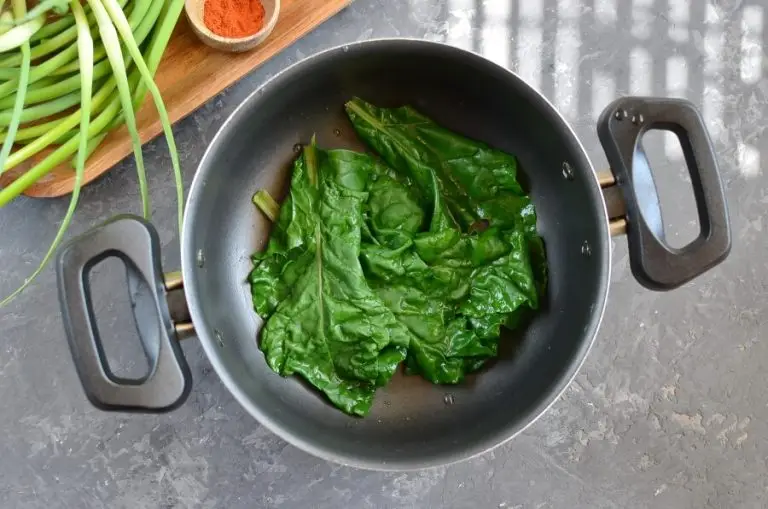 Step 1 - Vegan Garlic Scape and Swiss Chard Pesto