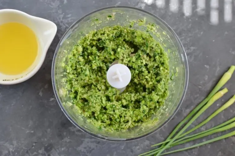 Step 3 - Vegan Garlic Scape and Swiss Chard Pesto