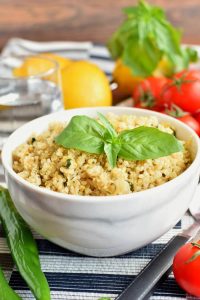 Vegan Gluten Free Lemon Herb Quinoa