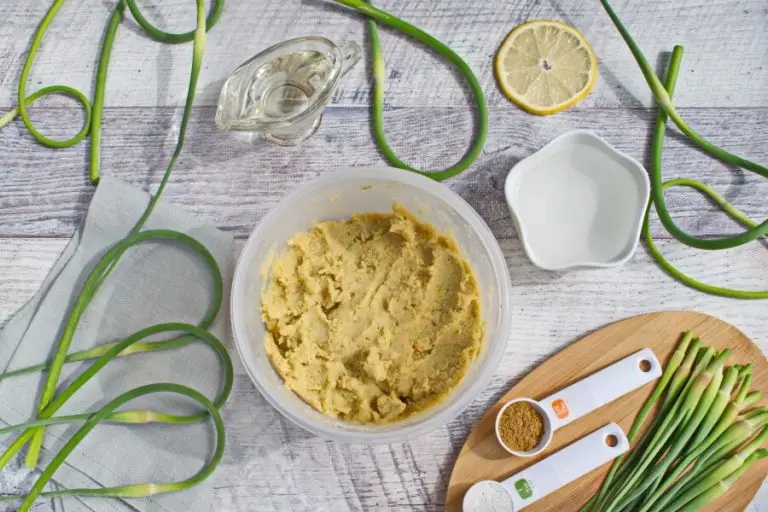 Step 2 - Vegan Hummus with Garlic Scapes