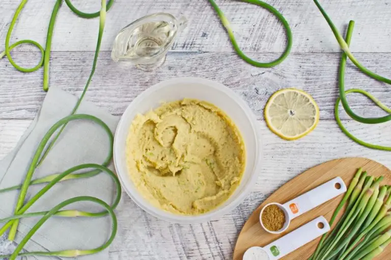 Step 3 - Vegan Hummus with Garlic Scapes