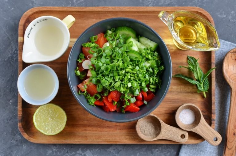 Step 1 - Vinagrete (Brazilian Tomato Slaw)