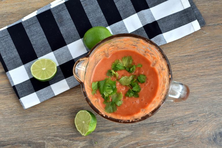Step 8 - Low Carb Gazpacho with Lime Chicken