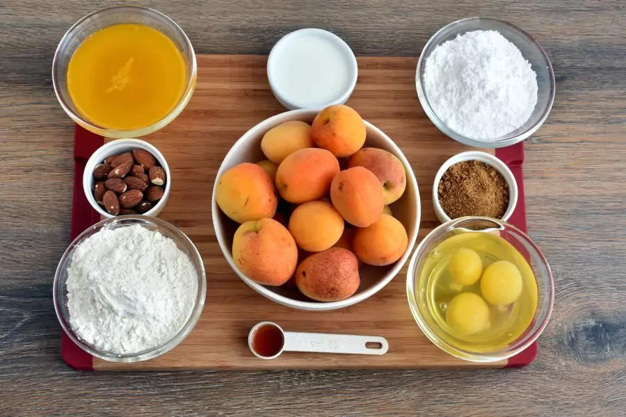 Ingredients for Apricot Butter Cake