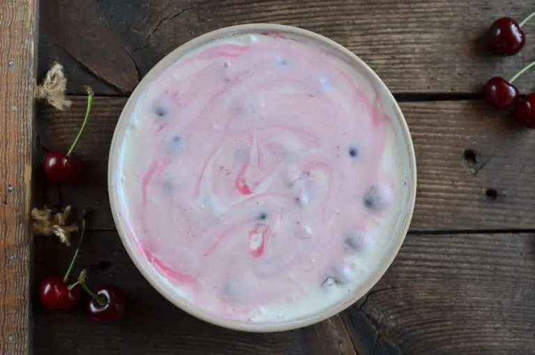 Step 4 - Cherry Cheesecake Frozen Yogurt