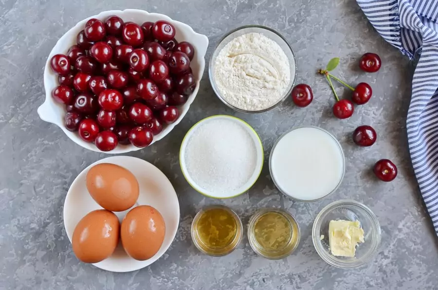 Ingredients for Cherry Clafoutis