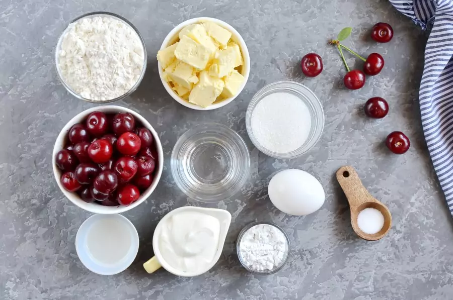 Ingredients for Cherry Galettes