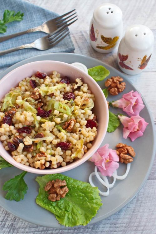 Vegan Cherry and Leek Couscous