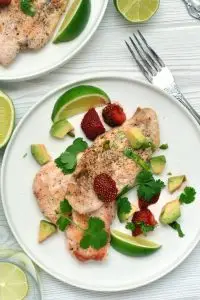 Chicken Cutlets with Strawberry-Avocado Salsa