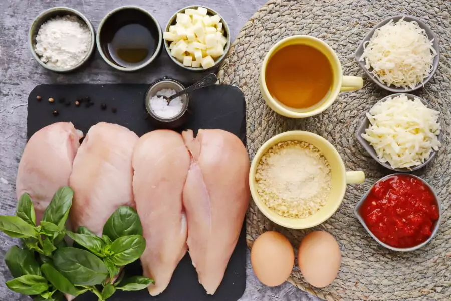 Ingredients for Chicken Parmesan