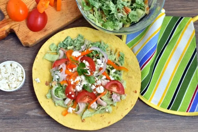 Step 6 - Chicken Tostadas with Avocado Sauce
