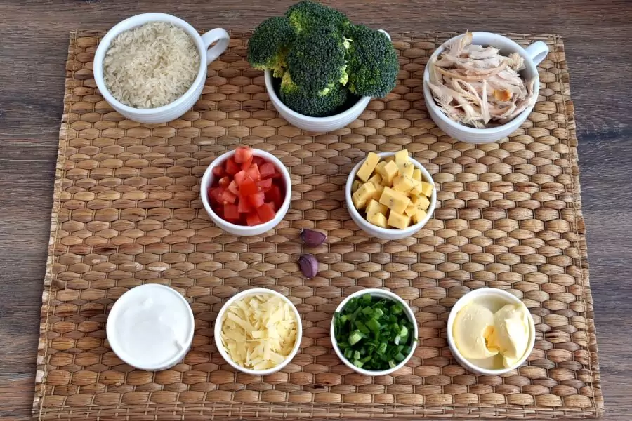 Ingredients for Chicken and Rice Casserole