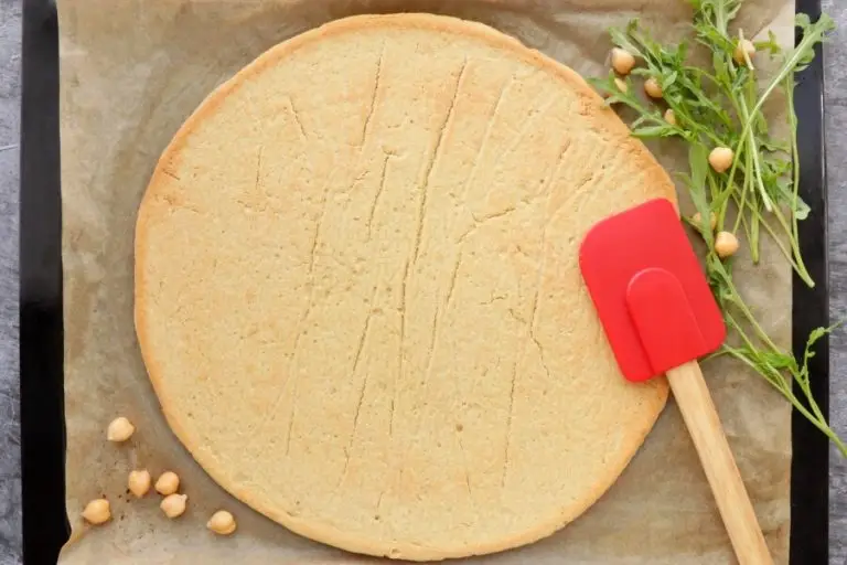 Step 4 - Vegan Chickpea Crust Pizza with Greens Galore