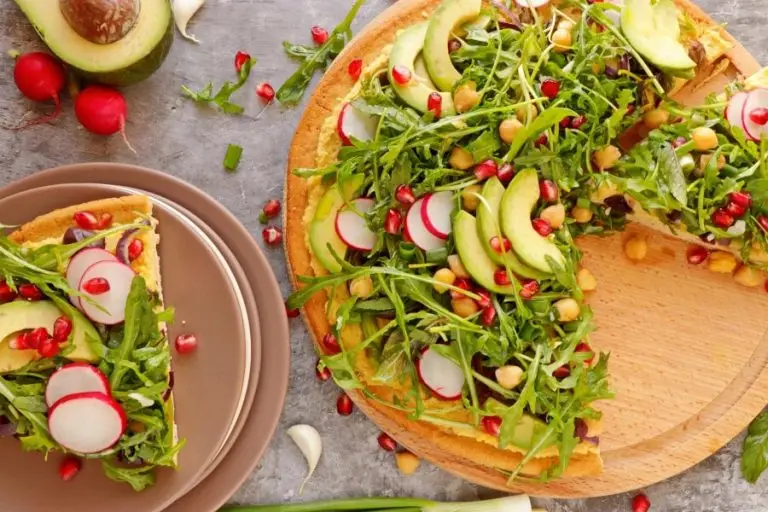 Step 9 - Vegan Chickpea Crust Pizza with Greens Galore