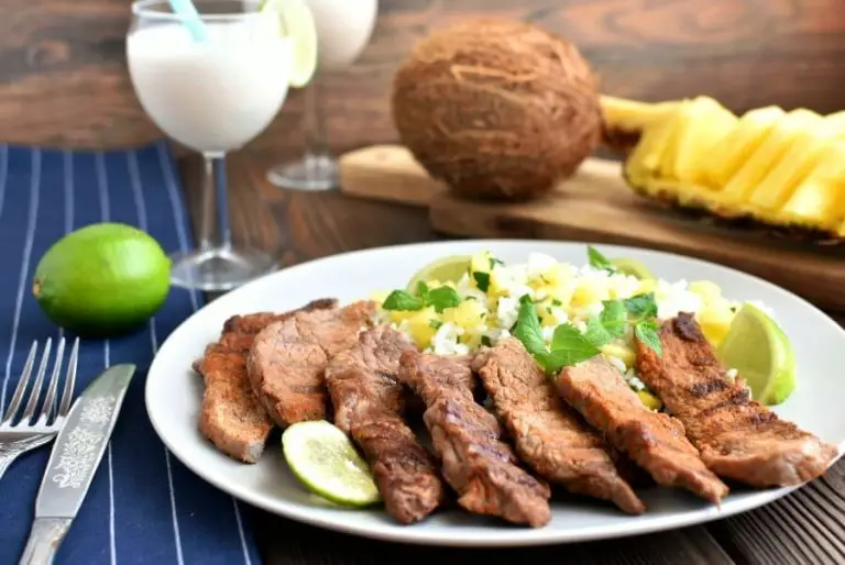 Step 5 - Gluten Free Chili Steaks with Hawaiian Rice