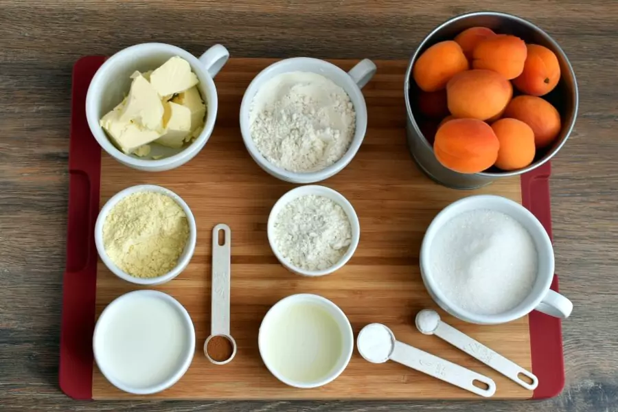 Ingredients for Country Apricot Tart