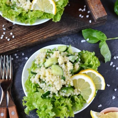 Couscous and Cucumber Salad Recipe-How To Make Couscous and Cucumber Salad-Delicious Couscous and Cucumber Salad