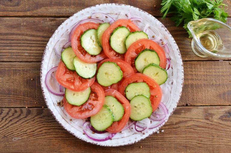 Step 6 - Vegan Cucumber Tomato Salad
