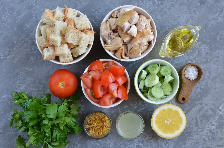 Ingridiens for Easy Chicken Panzanella