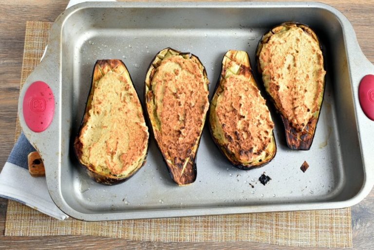 Step 7 - Vegetarian Falafel-Stuffed Eggplant