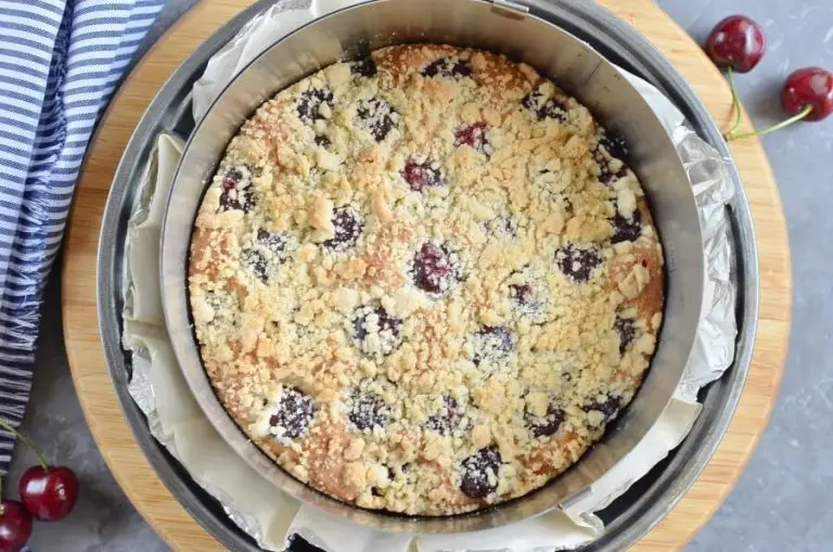 Step 6 - Fresh Cherry Cake with a Hint of Cinnamon