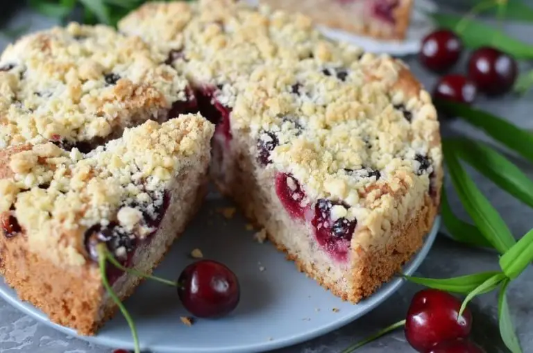 Step 7 - Fresh Cherry Cake with a Hint of Cinnamon
