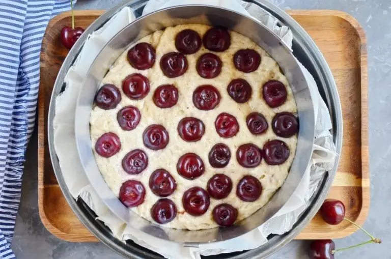Step 4 - Fresh Cherry Cake with a Hint of Cinnamon