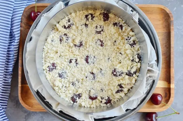 Step 5 - Fresh Cherry Cake with a Hint of Cinnamon