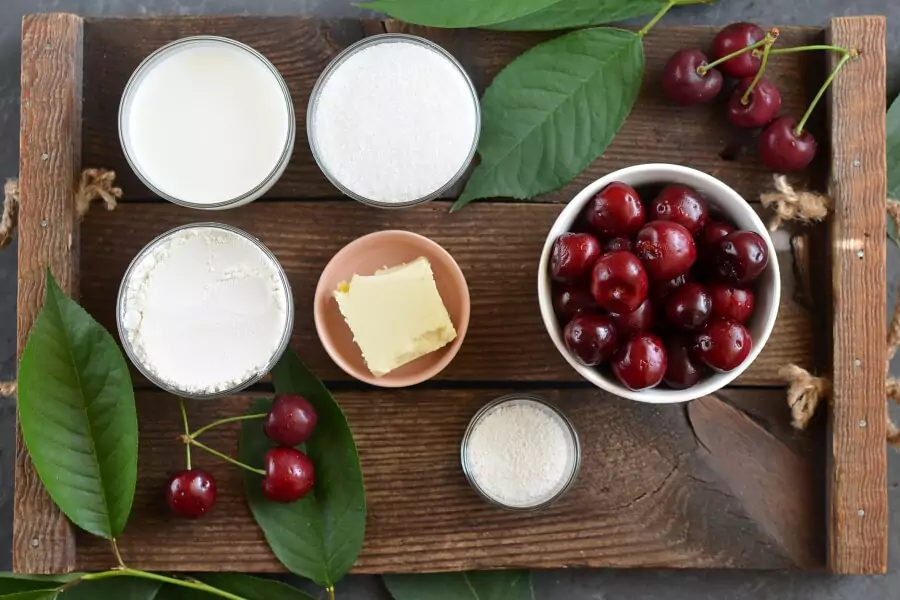 Ingredients for Fresh Cherry Cobbler