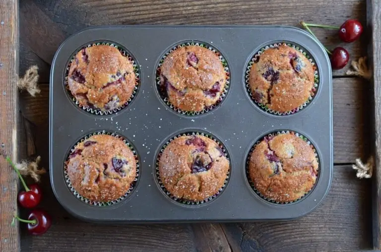 Step 7 - Fresh Cherry Muffins