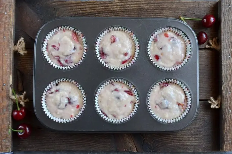 Step 6 - Fresh Cherry Muffins