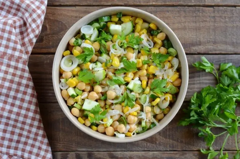 Step 4 - Fresh Vegan Corn and Chickpea Salad