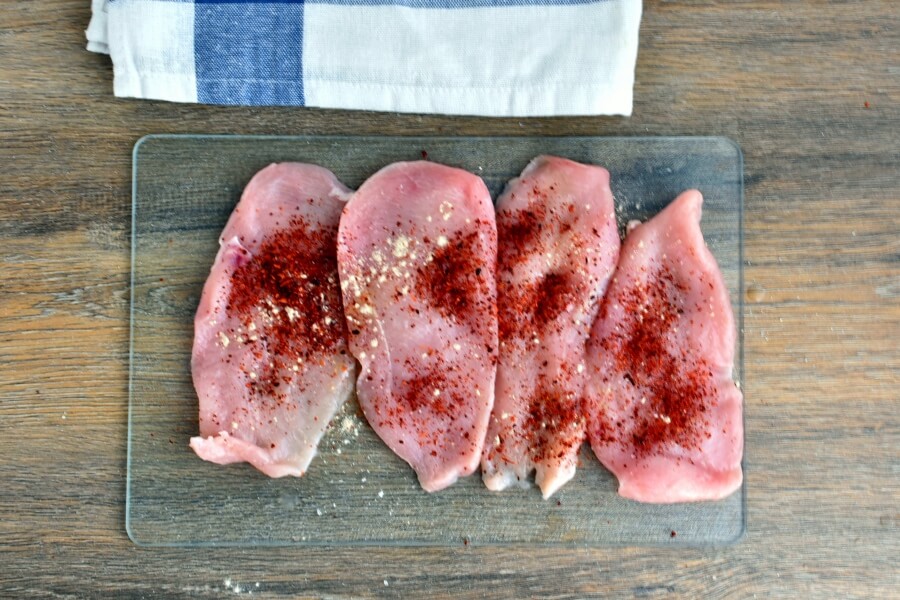 Grilled Ancho Chicken Breasts with Apricot Salsa recipe - step 2