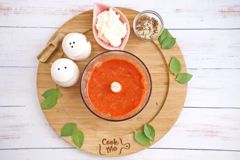 Step 5 - Healthy Roasted Red Pepper & Tomato Soup with Ricotta