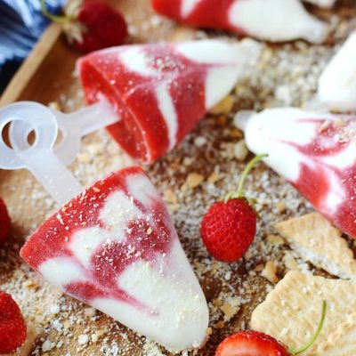 Healthy Strawberry Cheesecake Pops Recipe-How To Make Healthy Strawberry Cheesecake Pops-Homemade Healthy Strawberry Cheesecake Pops