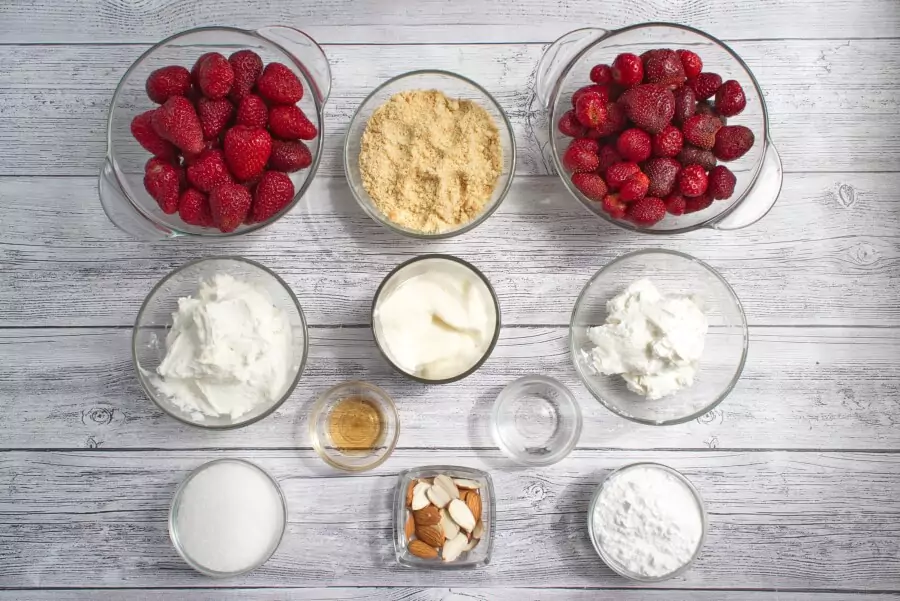 Ingredients for Healthy Strawberry Parfaits