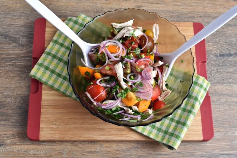 Step 2 - Heirloom Tomato and Chicken Toss