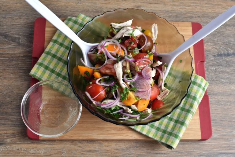 Step 3 - Heirloom Tomato and Chicken Toss
