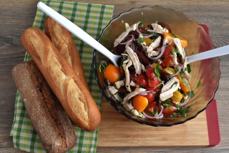 Step 4 - Heirloom Tomato and Chicken Toss