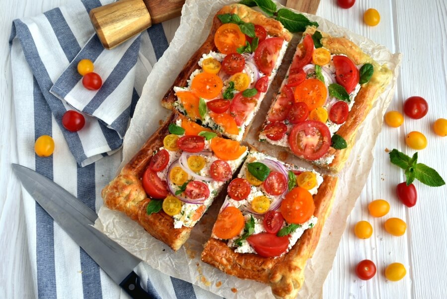 Herbed Ricotta and Fresh Tomato Tart