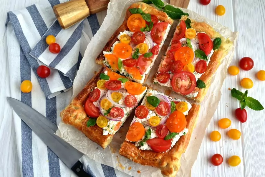 Herbed Ricotta and Fresh Tomato Tart