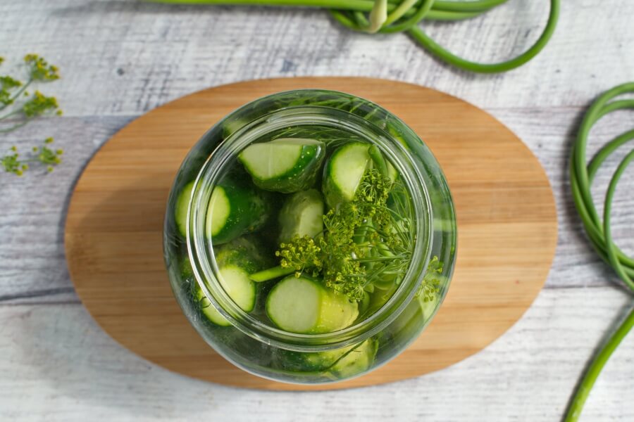 Lacto-Fermented Pickles with Garlic Scapes recipe - step 5