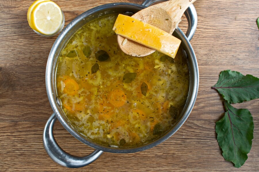 Lemon Chicken and Chard Orzo Soup recipe - step 8