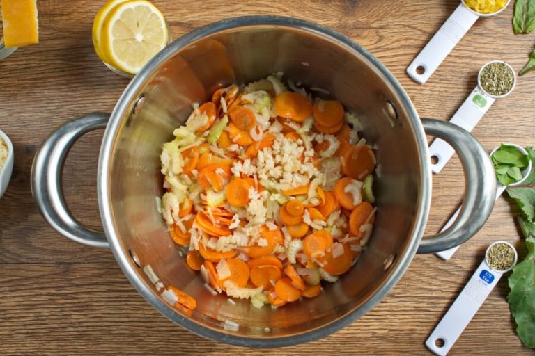 Step 4 - Lemon Chicken and Chard Orzo Soup